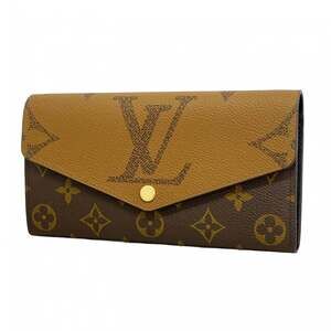Louis Vuitton Monogram Giant Reverse Long Wallet, Portefeuille Sarah M80726, ...
